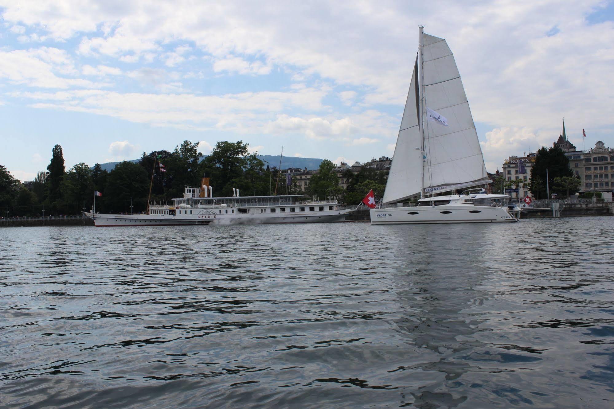 Floatinn Boat-Bnb Geneva Bagian luar foto